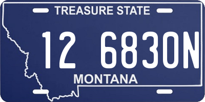MT license plate 126830N