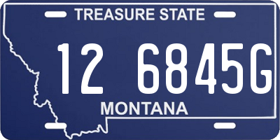 MT license plate 126845G