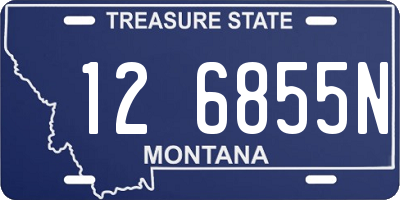 MT license plate 126855N