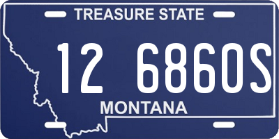 MT license plate 126860S