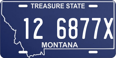 MT license plate 126877X