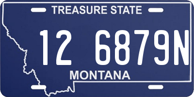 MT license plate 126879N
