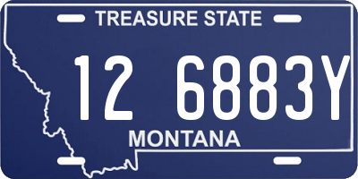 MT license plate 126883Y