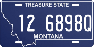 MT license plate 126898Q