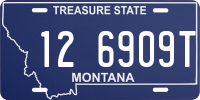 MT license plate 126909T