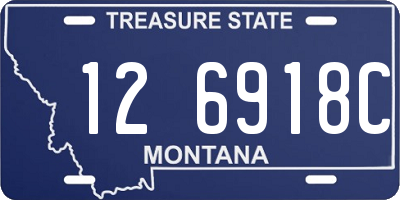 MT license plate 126918C