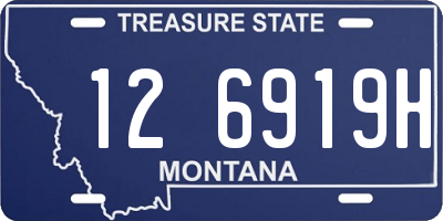 MT license plate 126919H