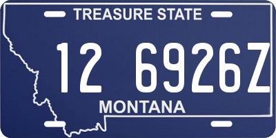 MT license plate 126926Z