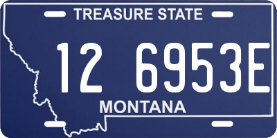 MT license plate 126953E