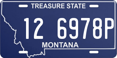 MT license plate 126978P