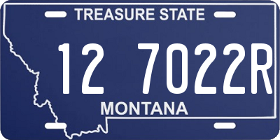 MT license plate 127022R