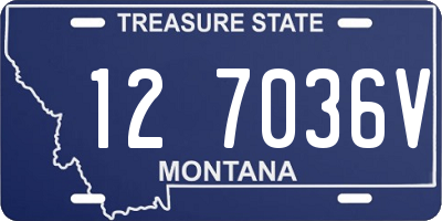 MT license plate 127036V