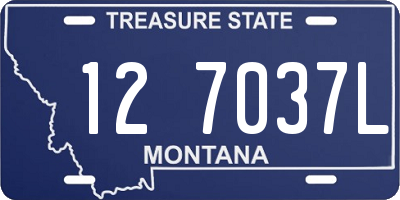 MT license plate 127037L