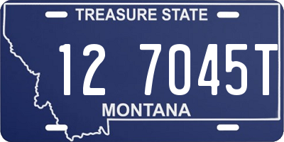 MT license plate 127045T
