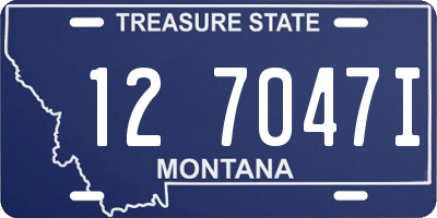 MT license plate 127047I