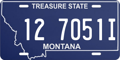 MT license plate 127051I