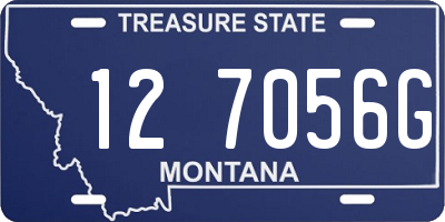 MT license plate 127056G