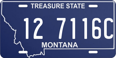 MT license plate 127116C