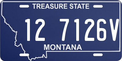 MT license plate 127126V