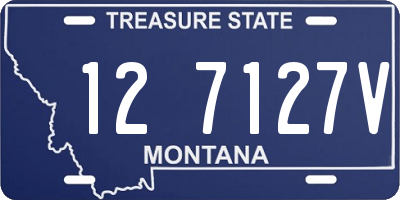 MT license plate 127127V