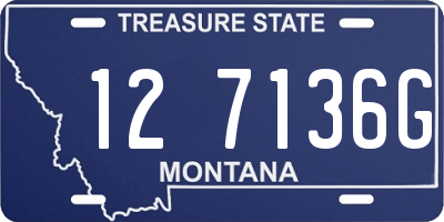 MT license plate 127136G