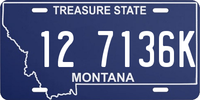 MT license plate 127136K
