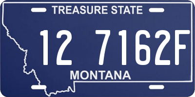 MT license plate 127162F