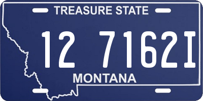 MT license plate 127162I