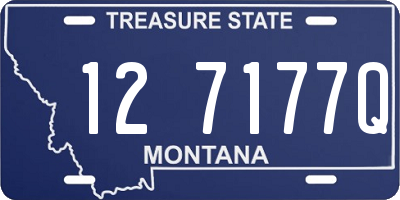 MT license plate 127177Q