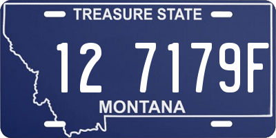 MT license plate 127179F