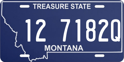 MT license plate 127182Q