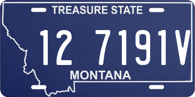 MT license plate 127191V
