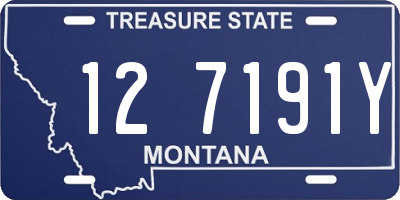 MT license plate 127191Y