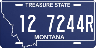 MT license plate 127244R