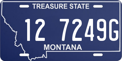 MT license plate 127249G
