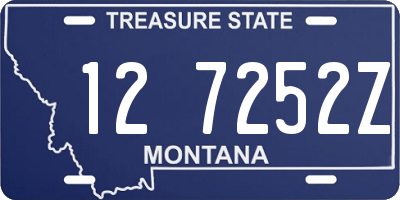 MT license plate 127252Z