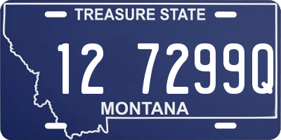 MT license plate 127299Q