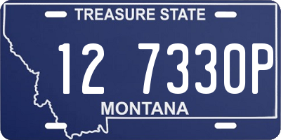 MT license plate 127330P