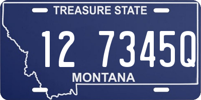 MT license plate 127345Q