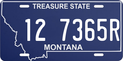 MT license plate 127365R
