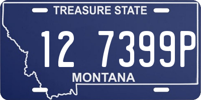 MT license plate 127399P