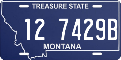 MT license plate 127429B