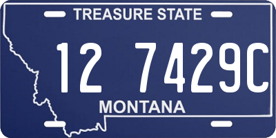 MT license plate 127429C