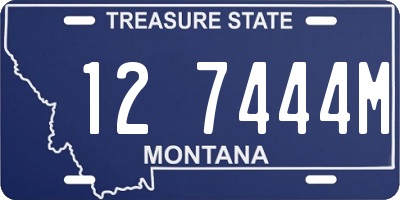 MT license plate 127444M