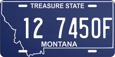 MT license plate 127450F