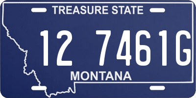 MT license plate 127461G
