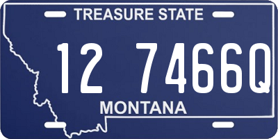 MT license plate 127466Q
