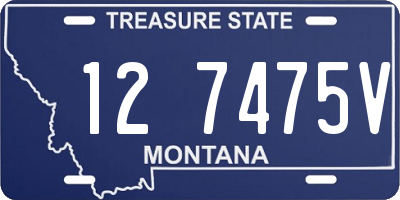 MT license plate 127475V