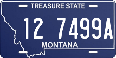 MT license plate 127499A