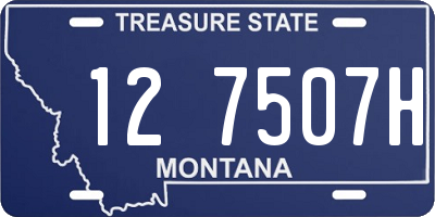 MT license plate 127507H